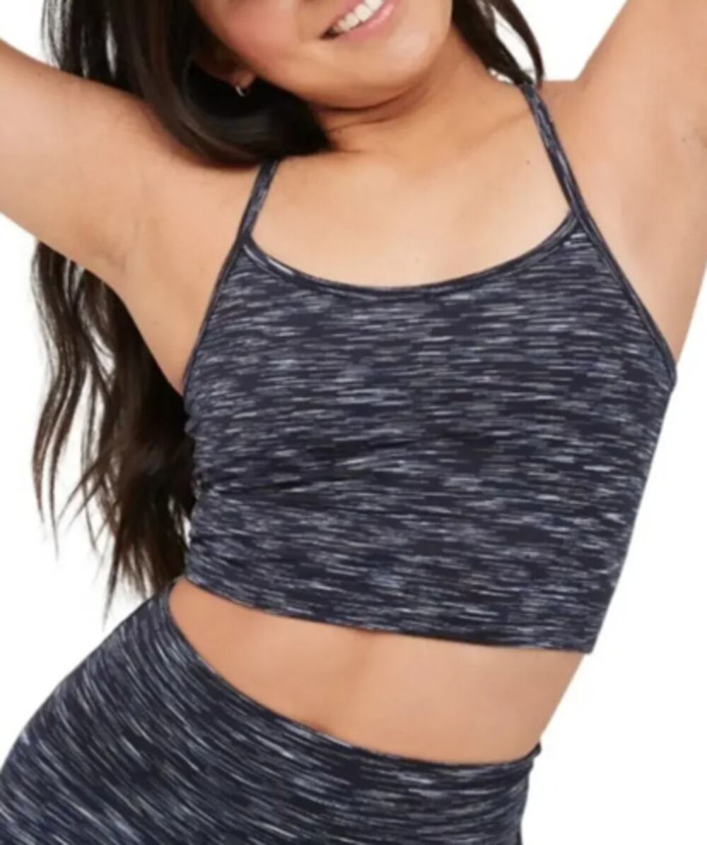 OFFLINE By Aerie Stretch Royal Navy The Hugger Ombre Racerback Sports Bra XL NWT